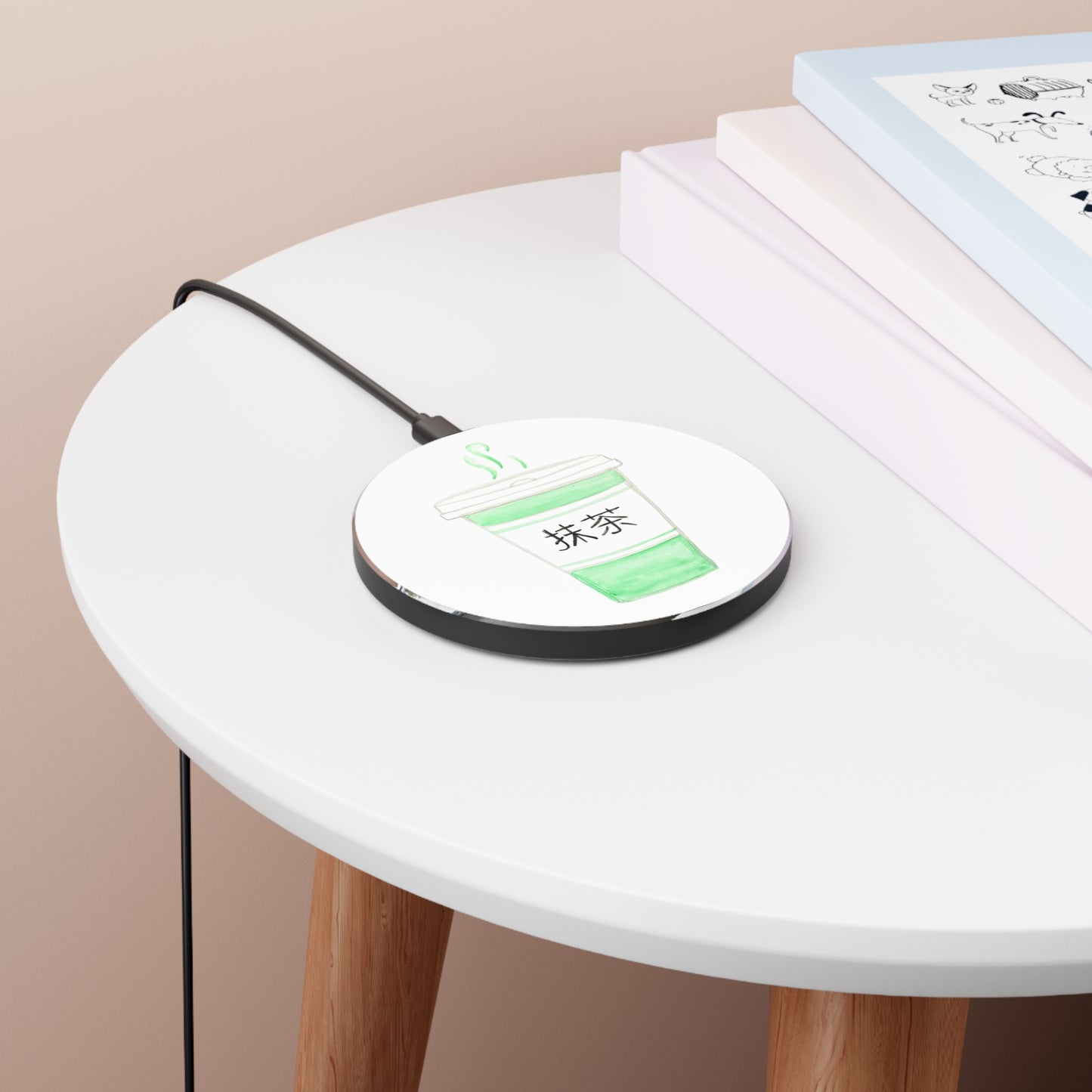 Matcha Cup Wireless Charger — Cute Green Tea Phone Charger