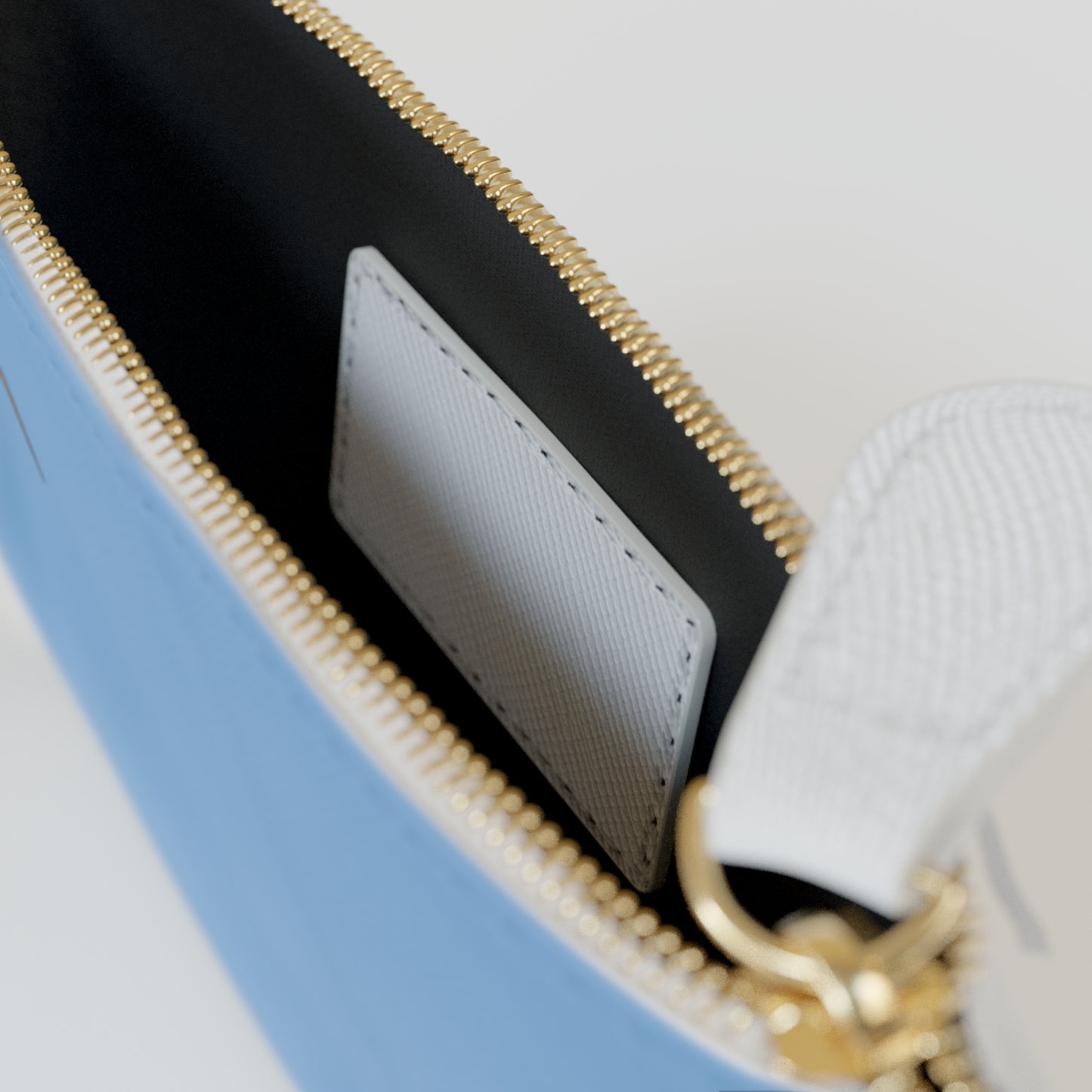 Mini Clutch Bag With Cute Hummingbirds in Blue