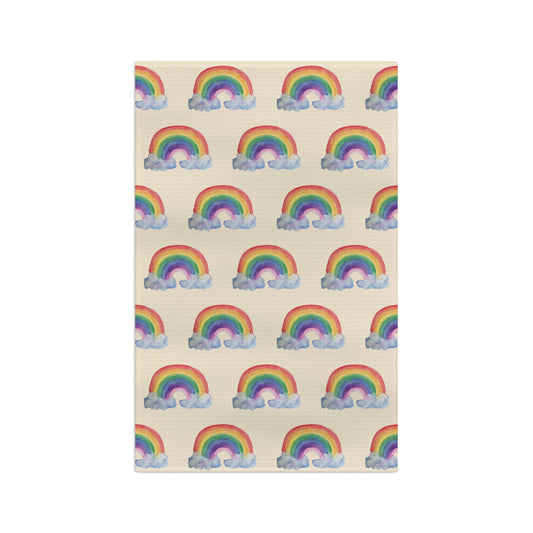 Cute Microfiber Rainbow Tea Towel