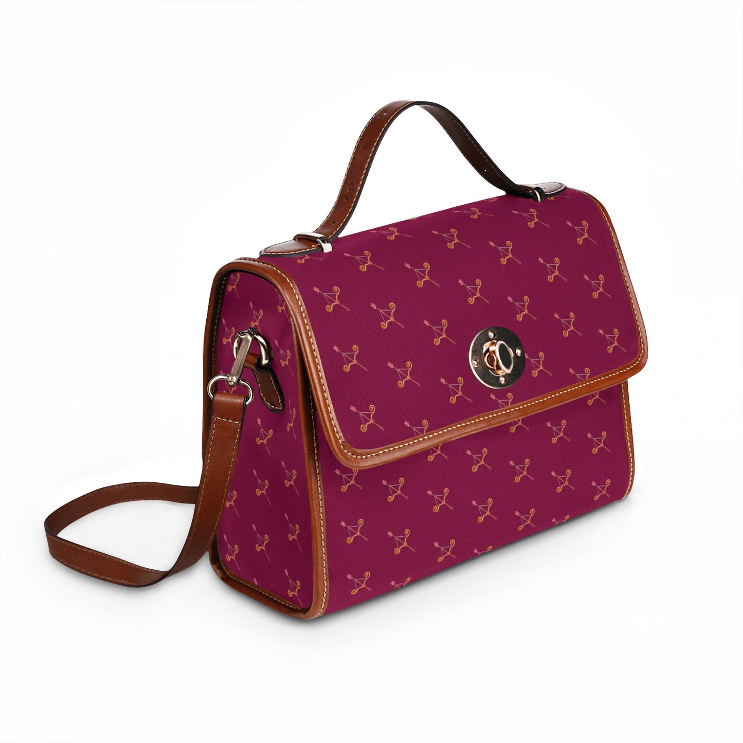 Cupid's Bow Waterproof Berry tone Bag