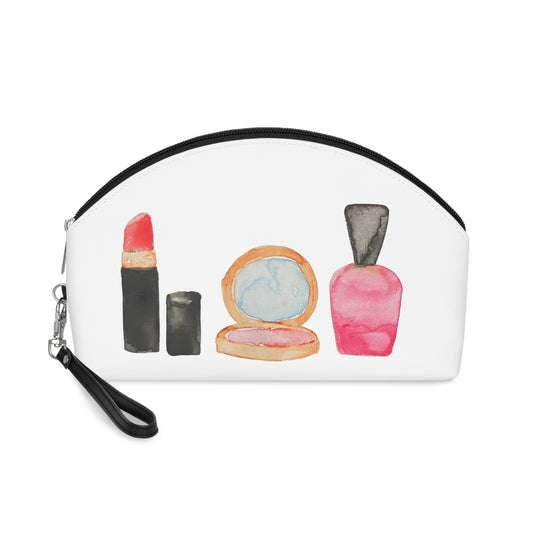 Watercolor Lipstick Compact Nail Polish Makeup Bag | Cosmetic Pouch