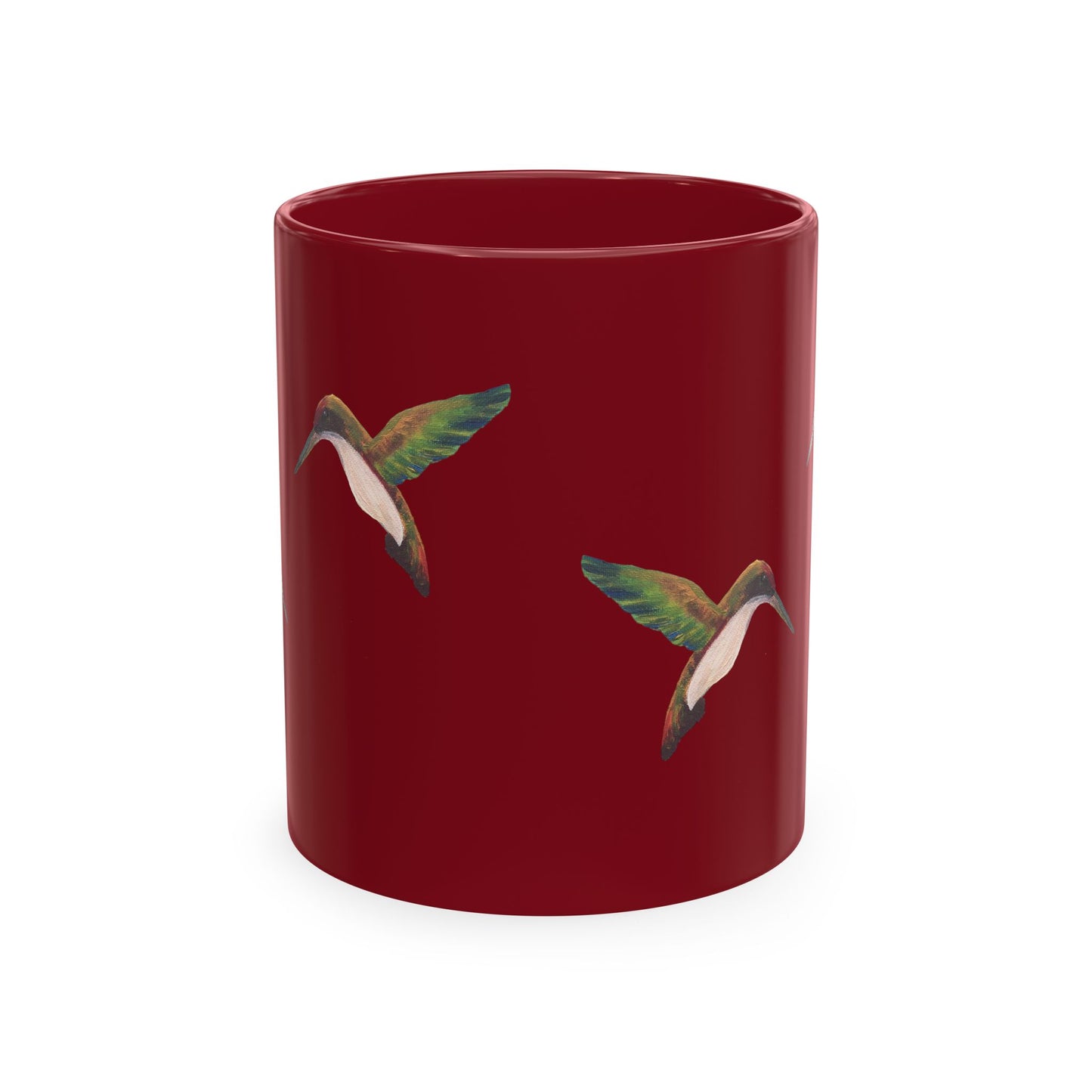 Hummingbird Pattern Ceramic Mug