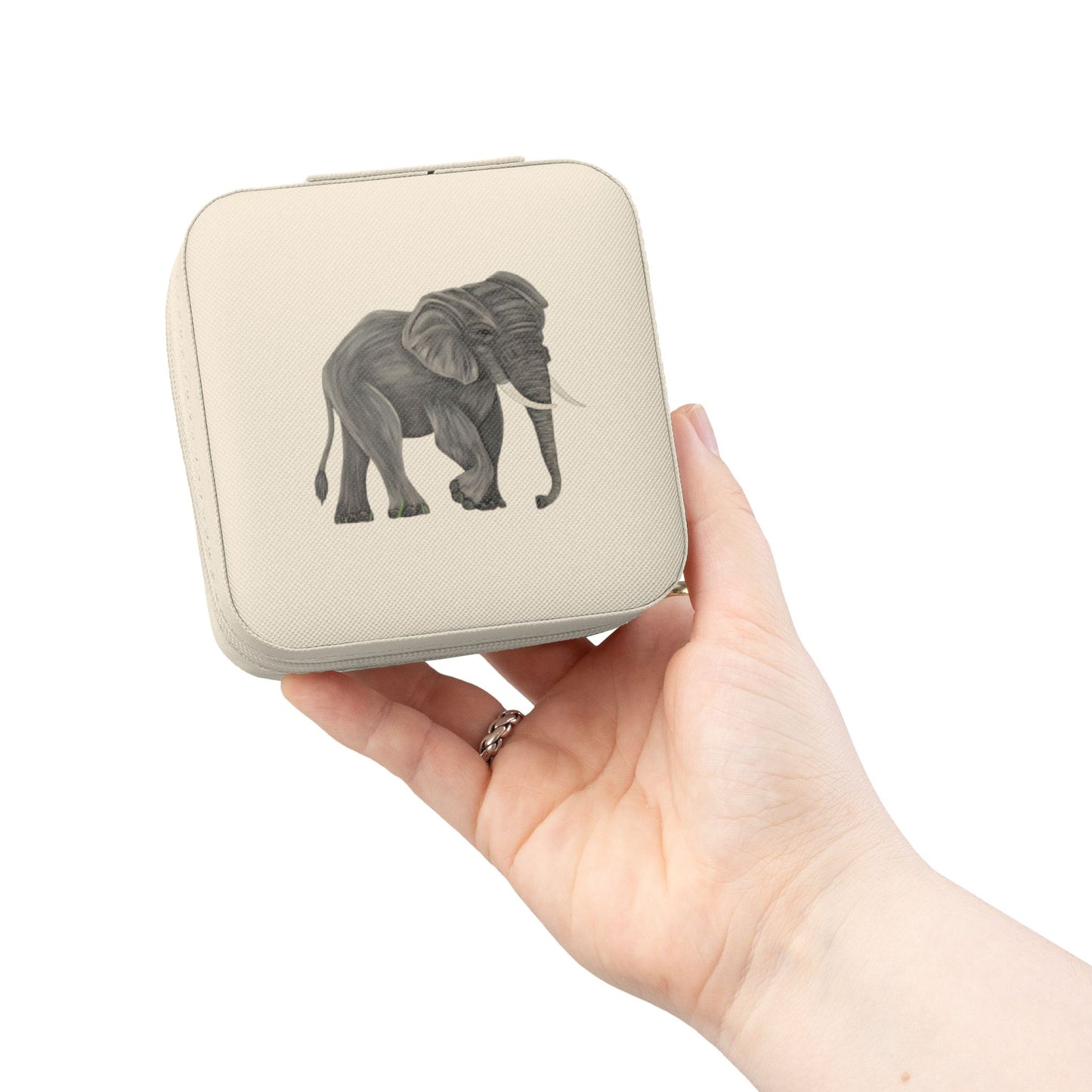 Grey Elephant Jewelry Travel Case