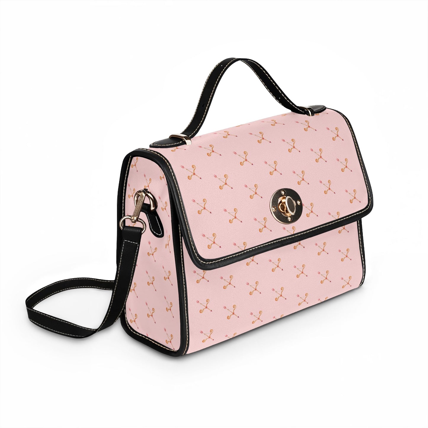 Cupid's Bow Waterproof Canvas Tote — Ballet Pink Bag
