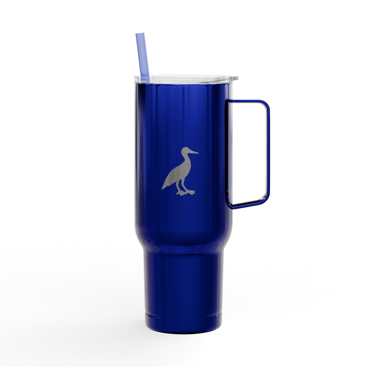 40oz Engraved Insulated Tumbler — Bird & Dinosaur Silhouette