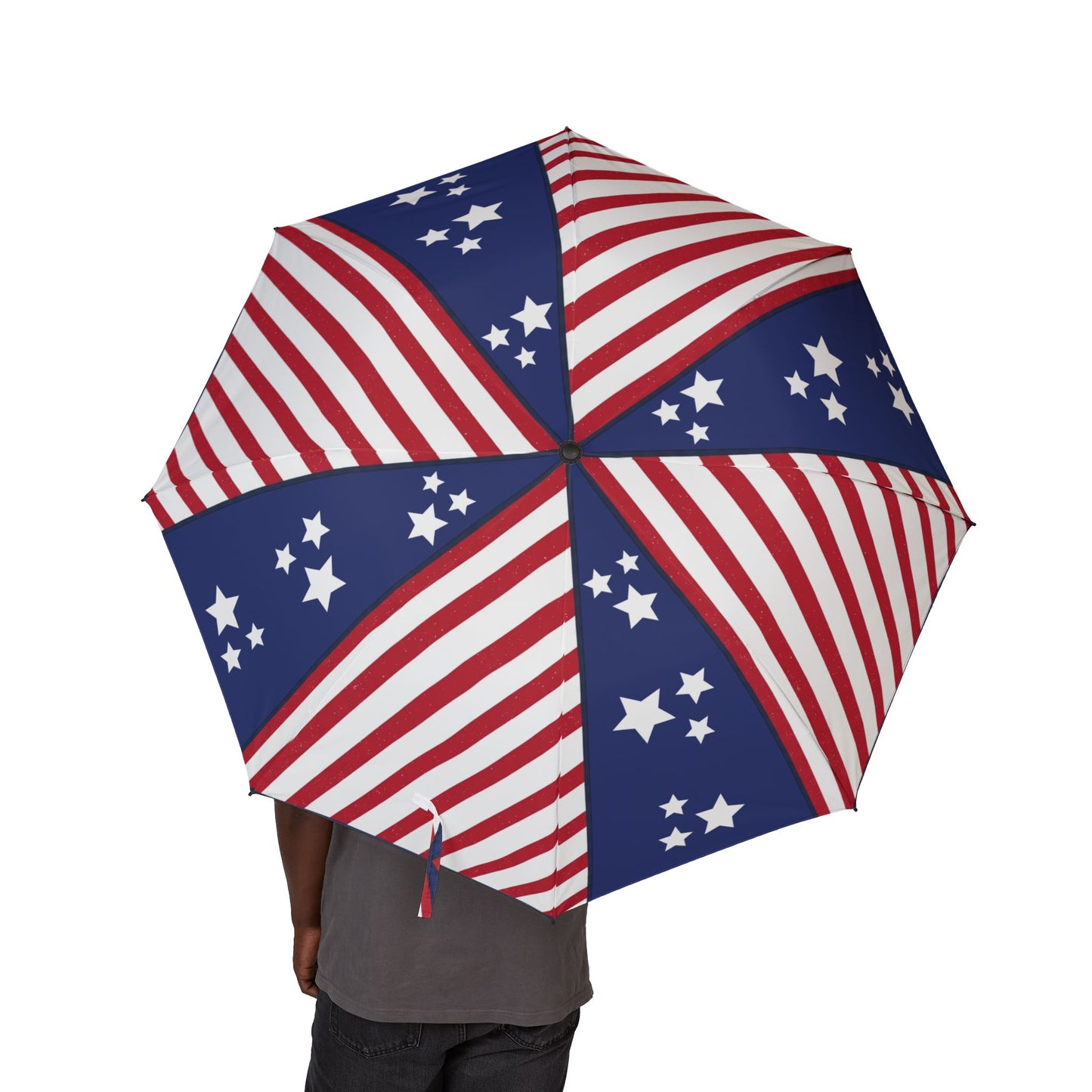 Red, White & Blue 4th of July Patriotic Umbrella