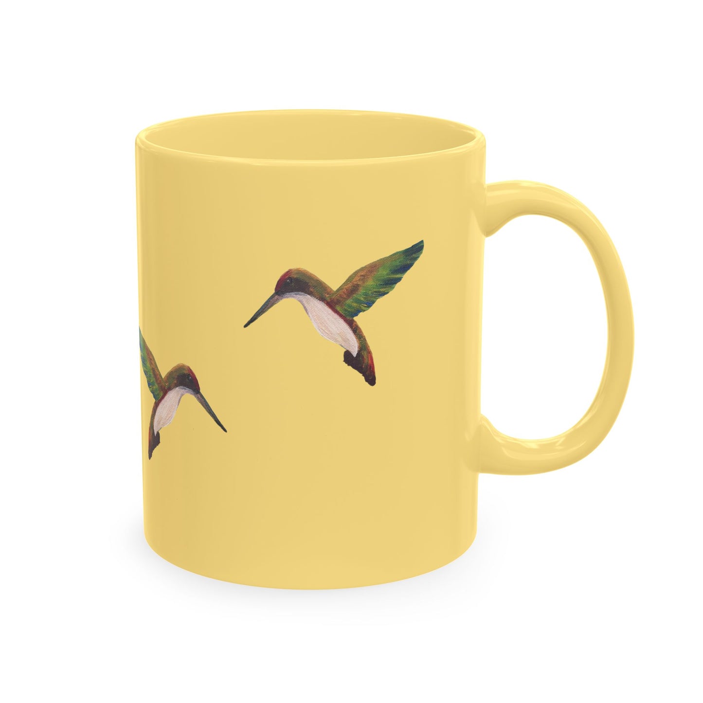 Hummingbird Pattern Ceramic Mug