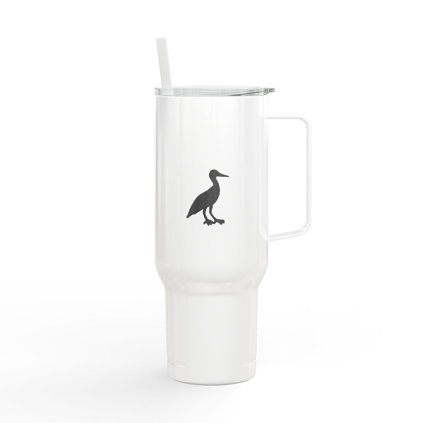 40oz Engraved Insulated Tumbler — Bird & Dinosaur Silhouette