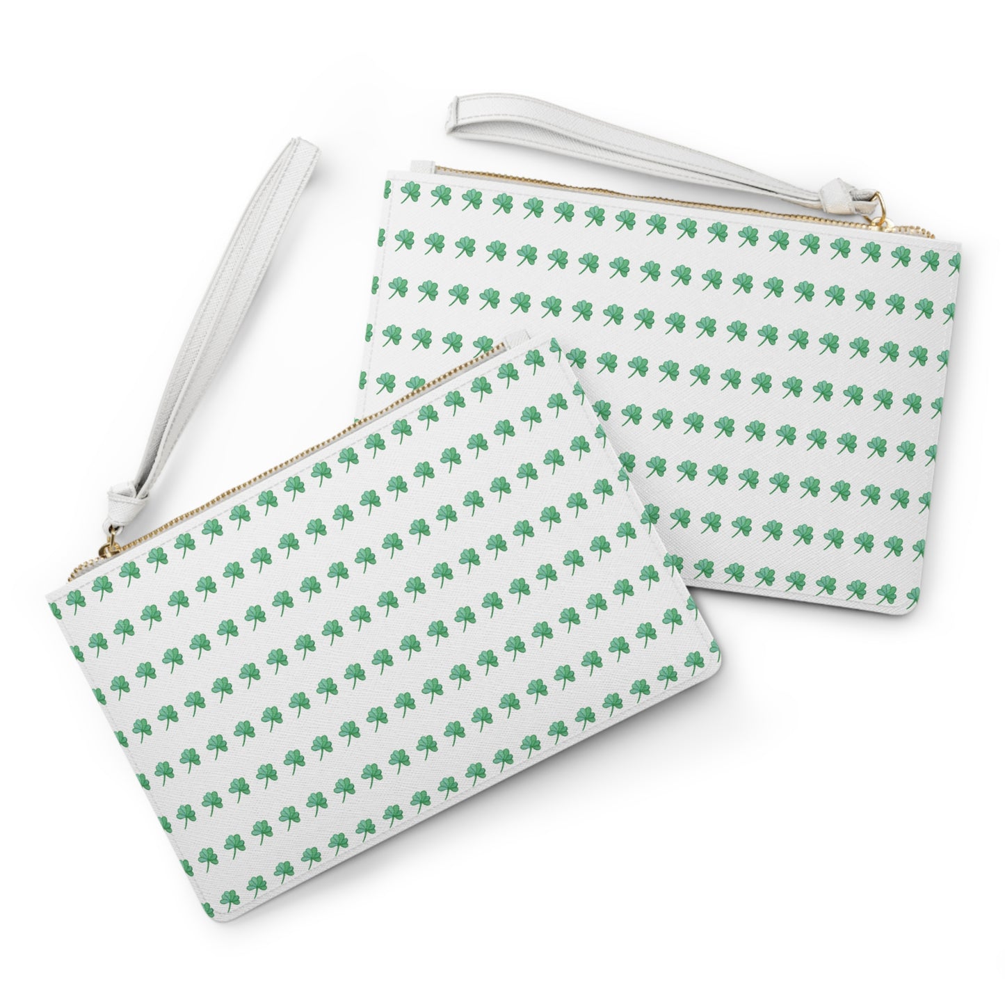 Lucky Green Clover Clutch Bag