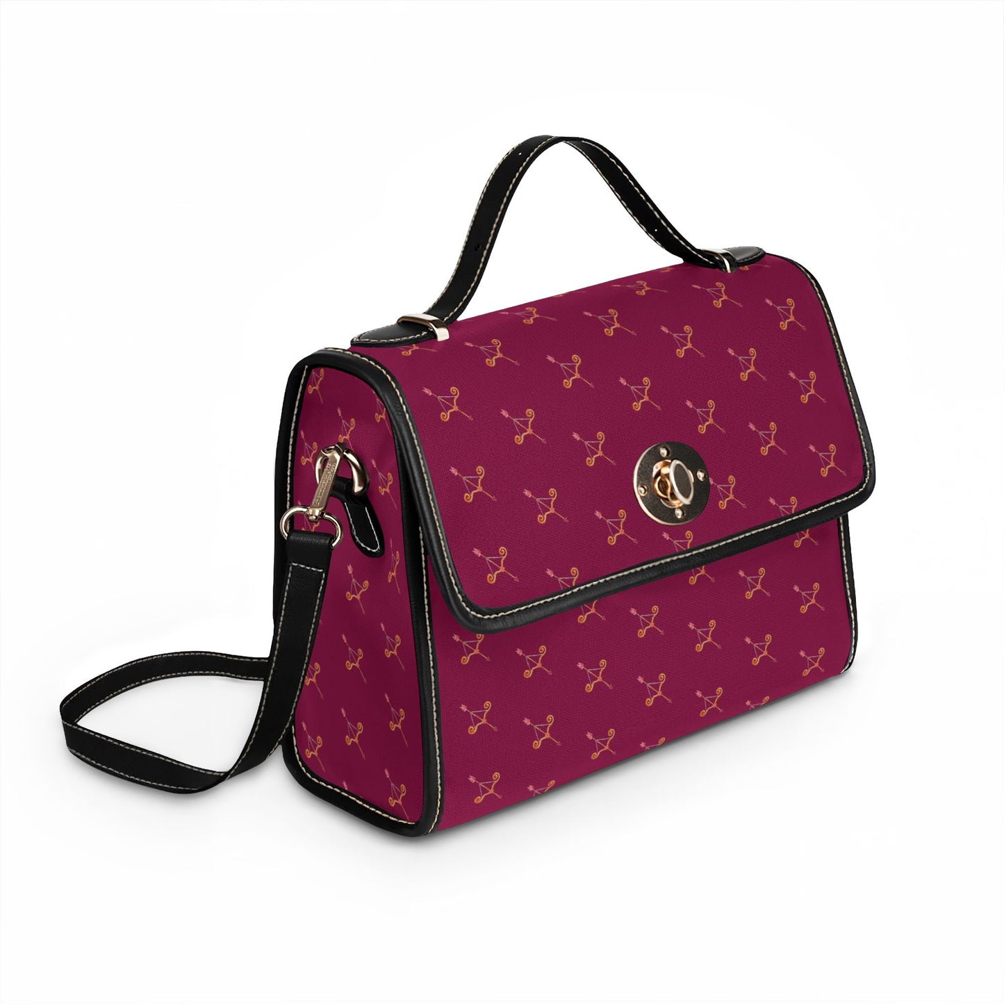 Cupid's Bow Waterproof Berry tone Bag