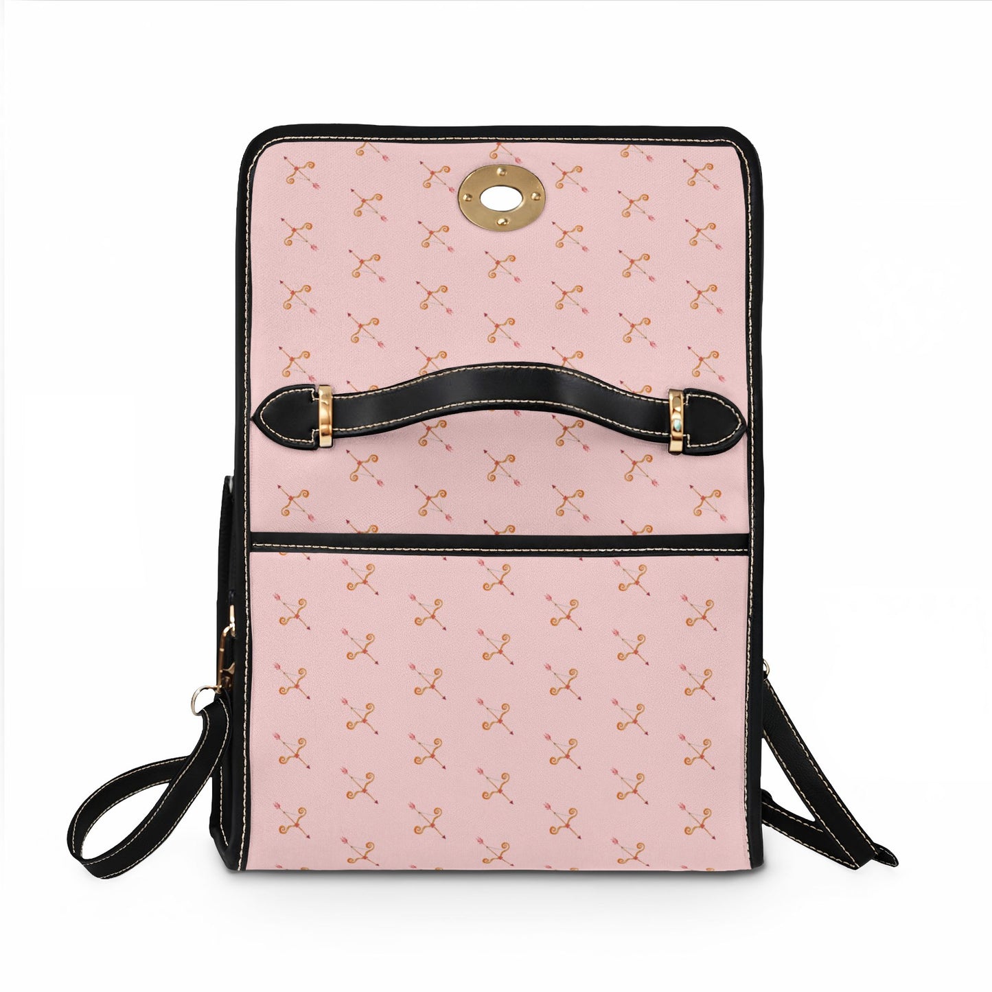 Cupid's Bow Waterproof Canvas Tote — Ballet Pink Bag