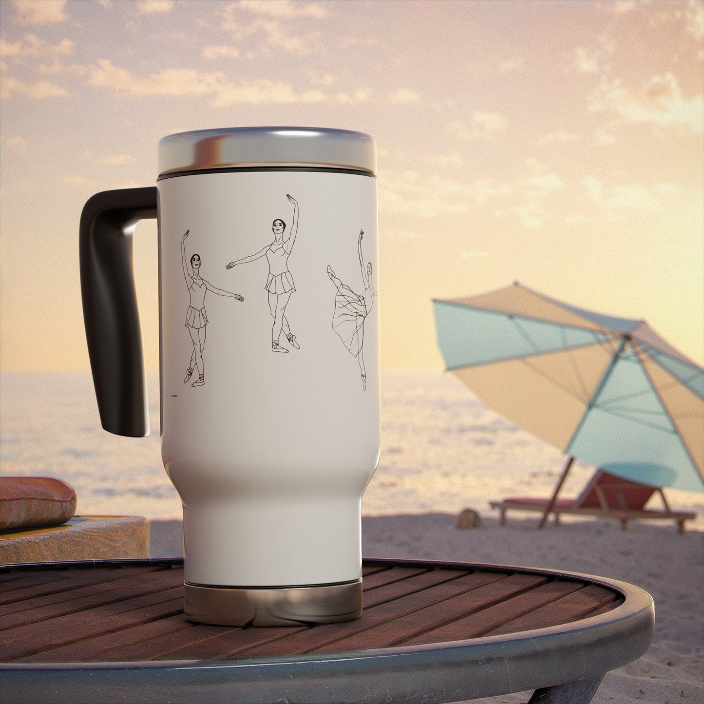 Corps de Ballet Travel Mug — 14oz Insulated Dance Coffee Tumbler