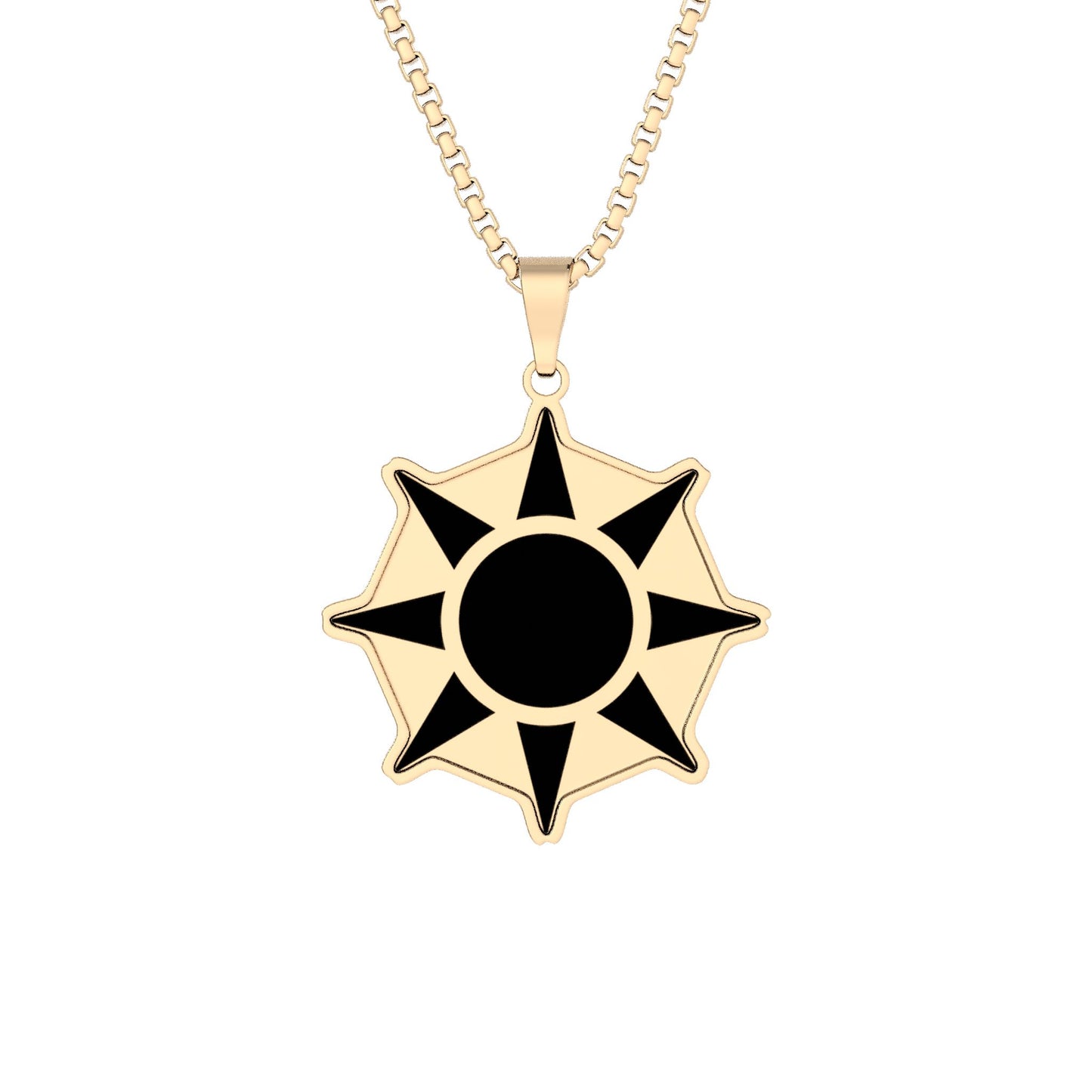 Sun Compass Pendant Necklace