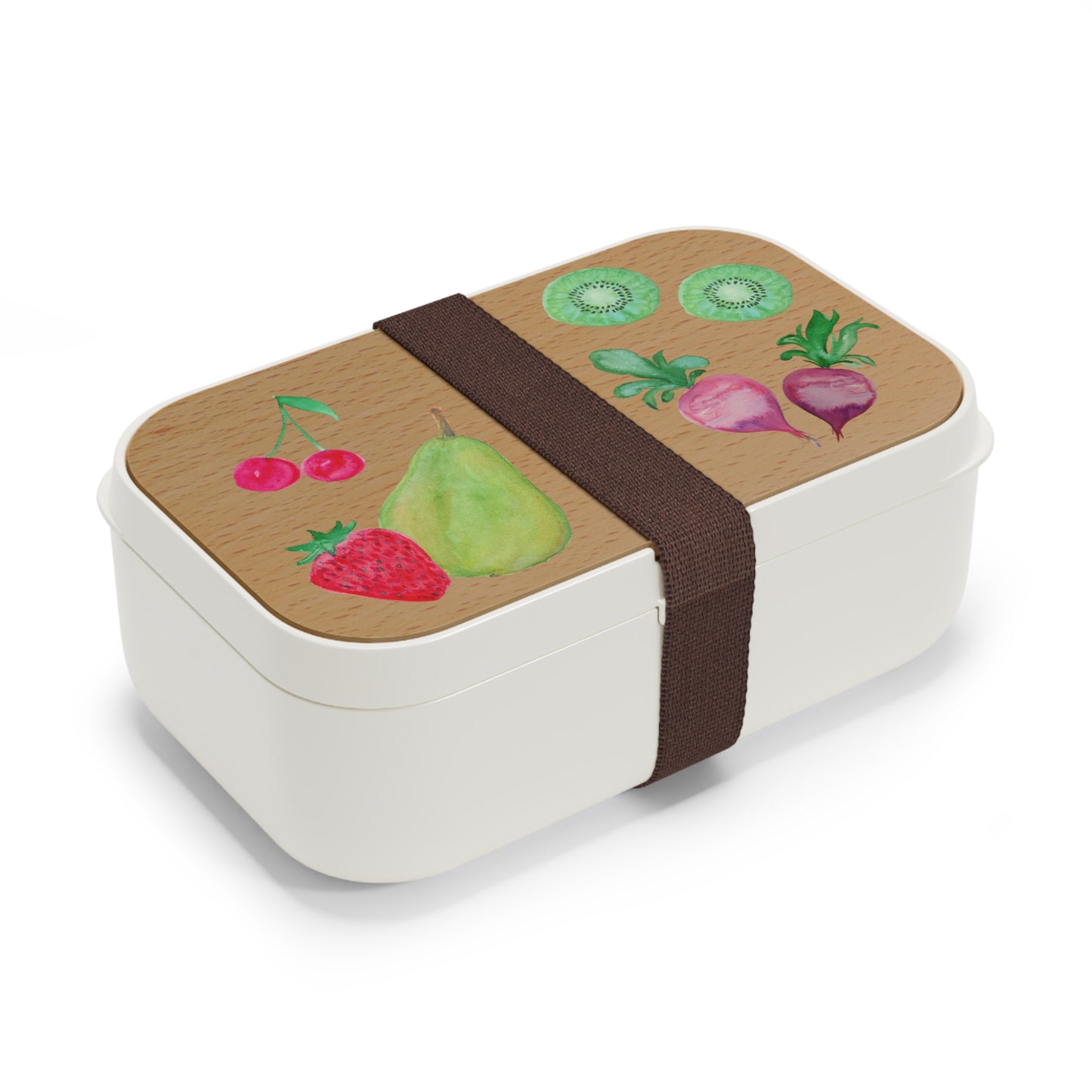 Watercolor Fruit Illustration Bento Lunch Box