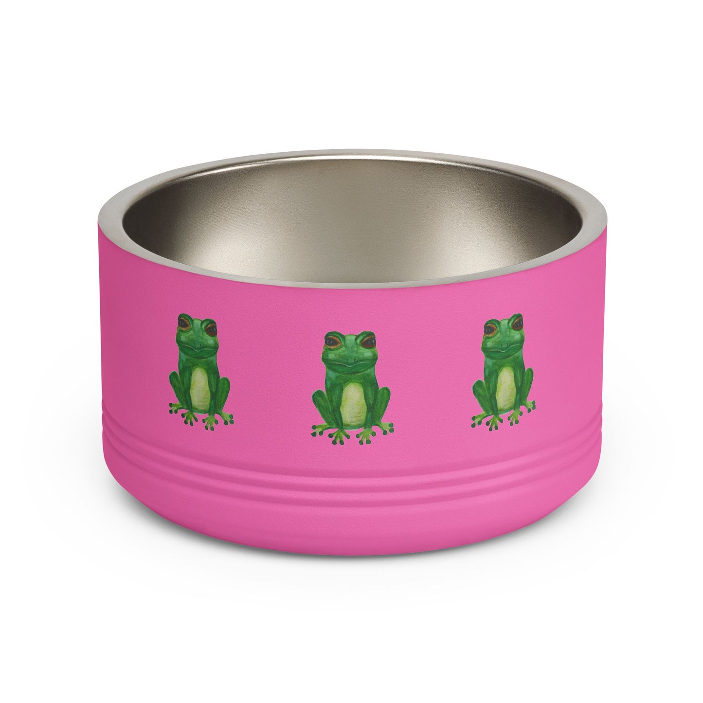 Froggy Pet Bowl — 18oz Stainless Steel Dog & Cat Bowl