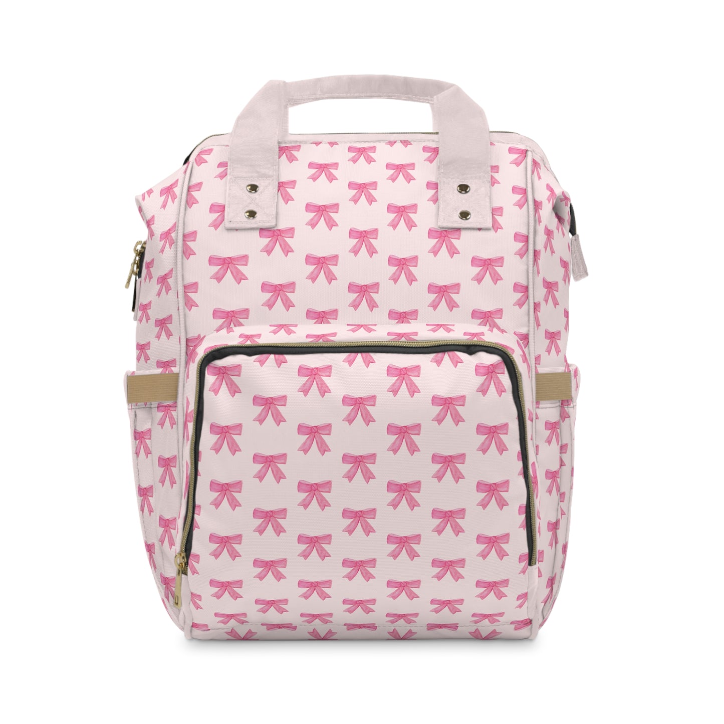 Pink Bow Diaper Backpack — Multifunctional Baby Changing Bag