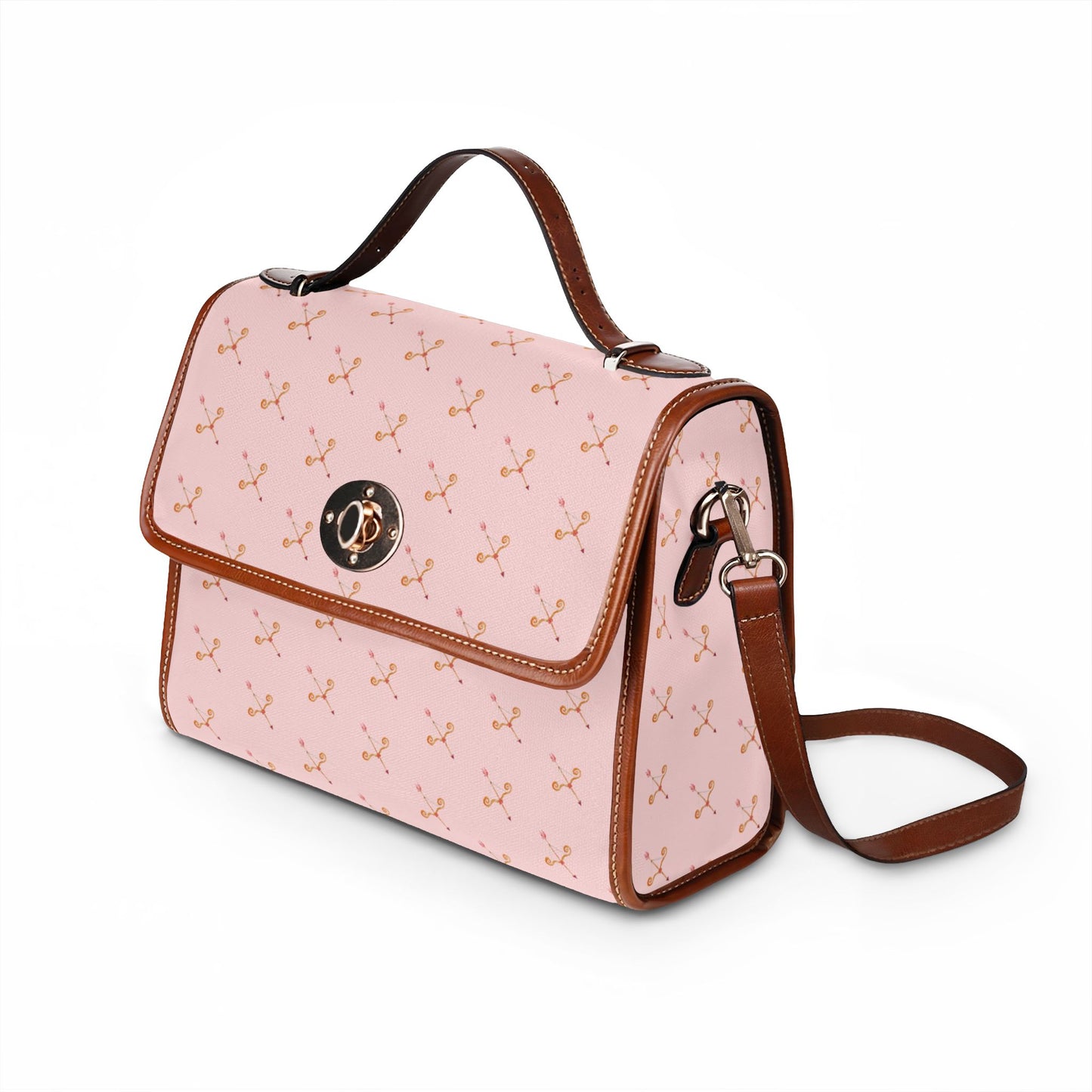 Cupid's Bow Waterproof Canvas Tote — Ballet Pink Bag