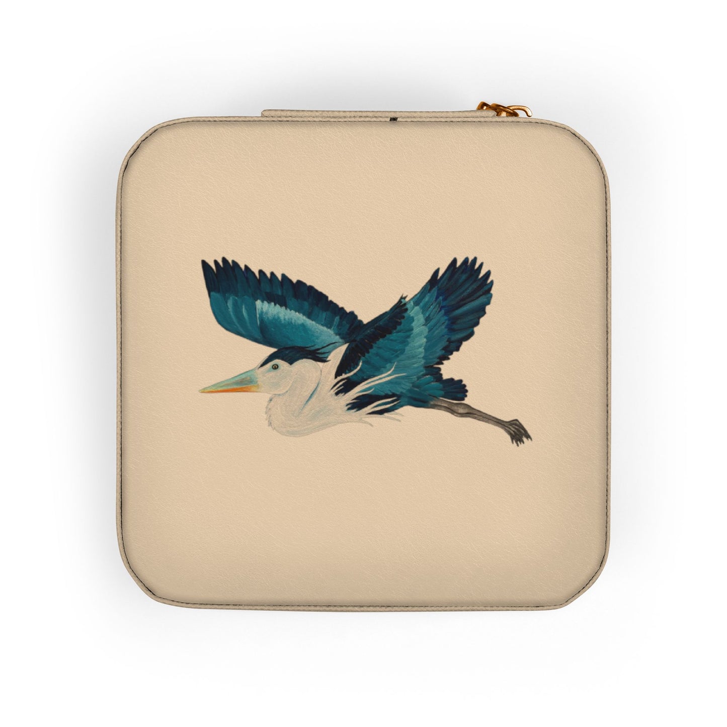 Bird Heron Jewelry Travel Case