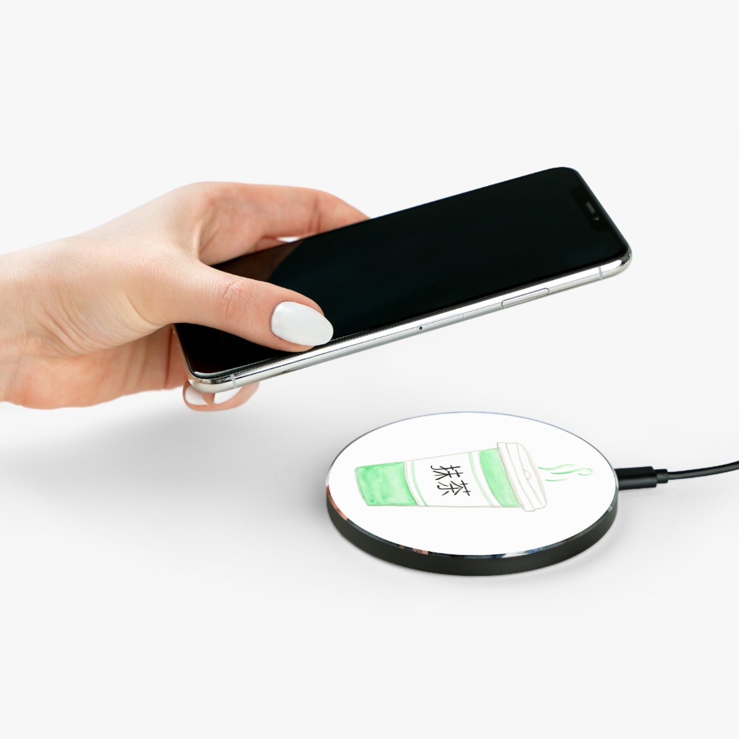 Matcha Cup Wireless Charger — Cute Green Tea Phone Charger
