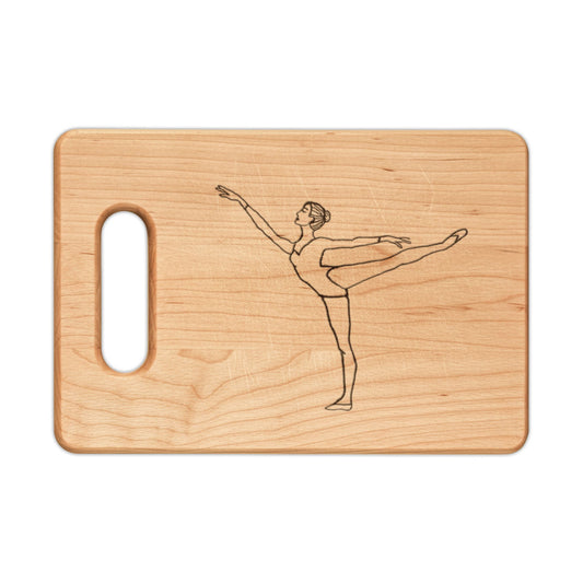 Engraved Ballet Dancers Wooden Cutting Boards — Kitchen Gifts for Dancers
