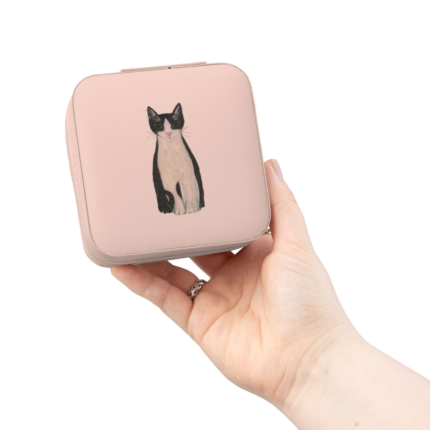 Minuet Tuxedo Cat Jewelry Travel Case