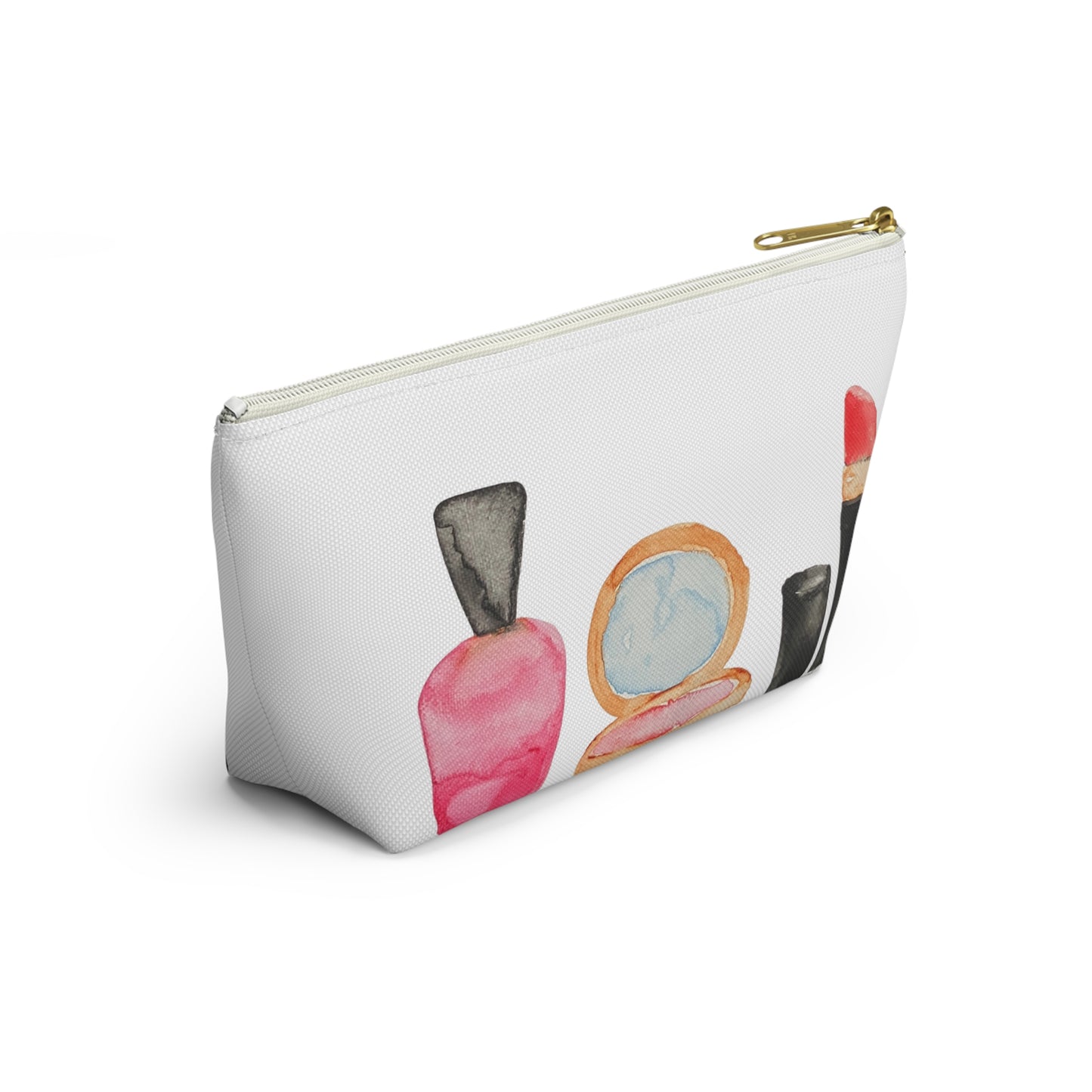 Watercolor Makeup Icons Accessory Pouch