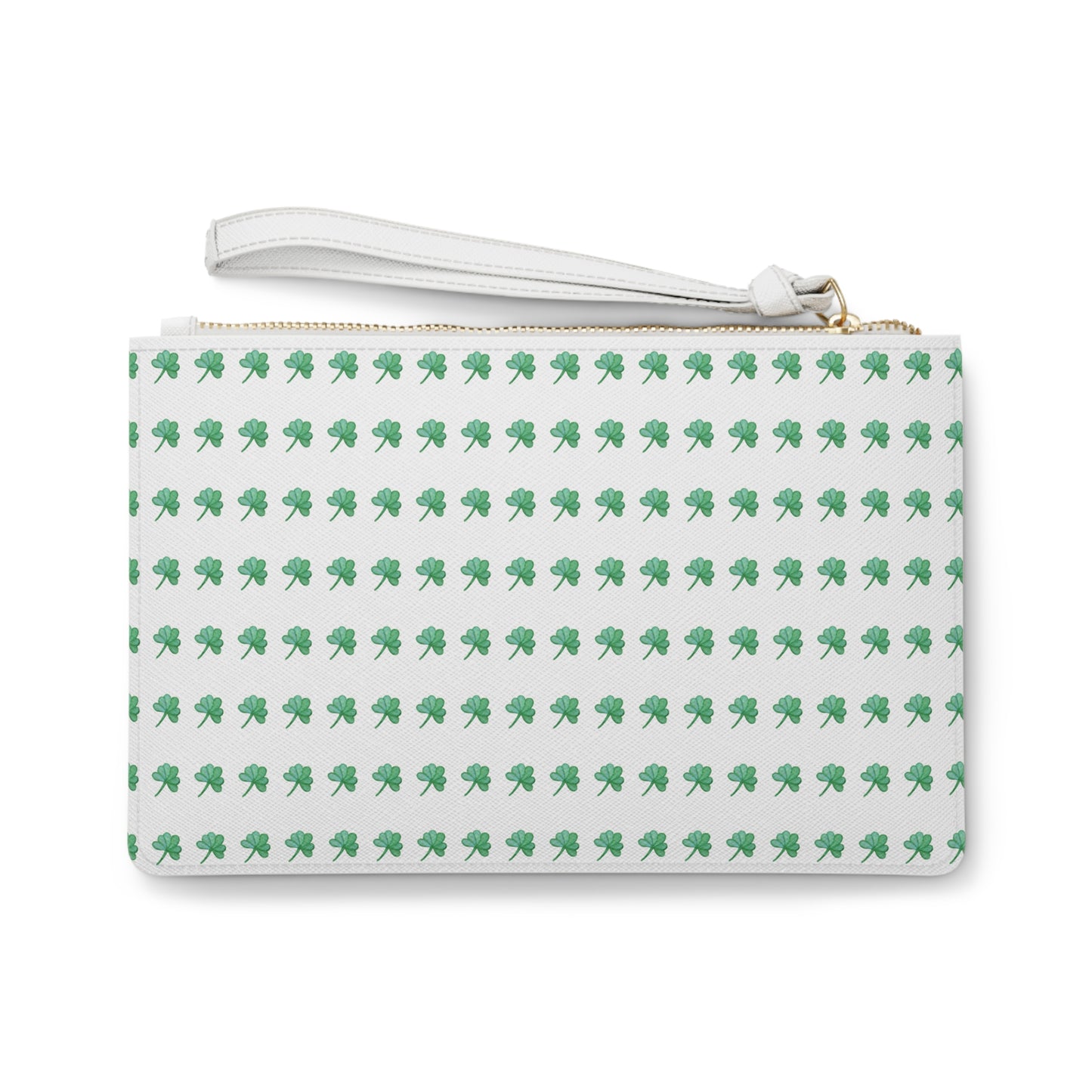 Lucky Green Clover Clutch Bag