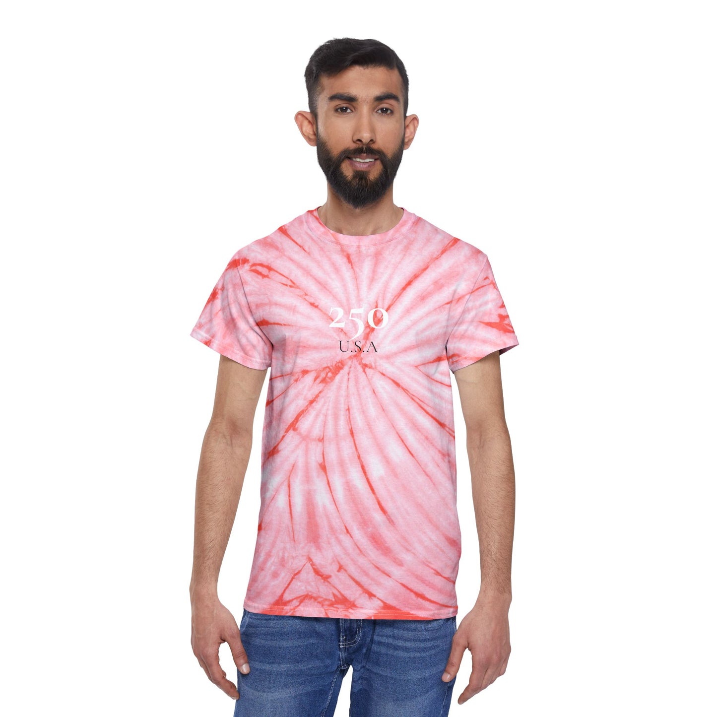 '250'4th of July Celebration Tie Die Festive Shirts