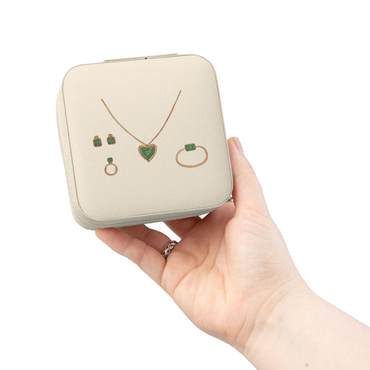 Travel Jewelry Case — Compact Zip Organizer for Rings, Earrings & Necklaces