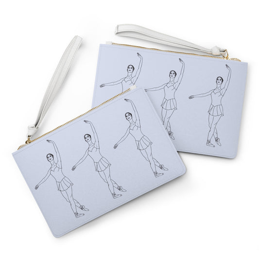 Ballet Trio Clutch Bag — Minimalist Dancer Wristlet for Ballet Lovers